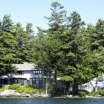 Republican presidential candidate and former Massachusetts Governor Mitt Romney's summer home is pictured on Lake Winnipesaukee in New Hampshire