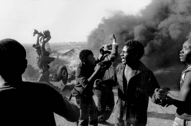 Apartheid on the ground: Anti-apartheid protest in South Africa in the 1980s.