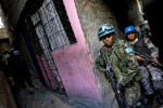 MINUSTAH Peacekeepers on Street Patrol