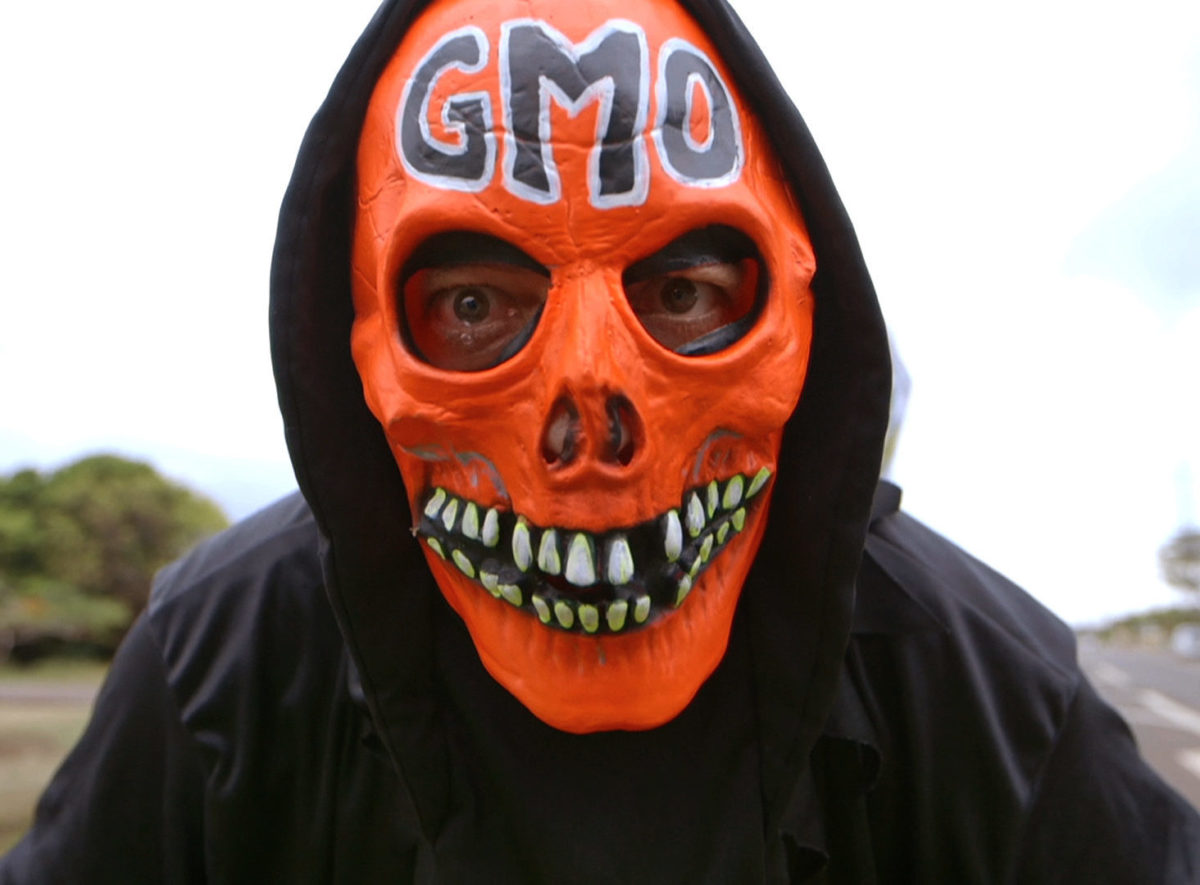 Food Evolution casts critics of GMOS as fear mongers and extremists. Here, the GMO Grim Reaper. Photo courtesy of Black Valley Films.